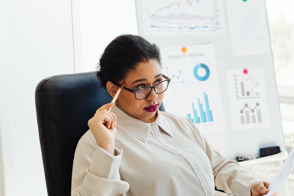 Person confidently making a positive financial decision