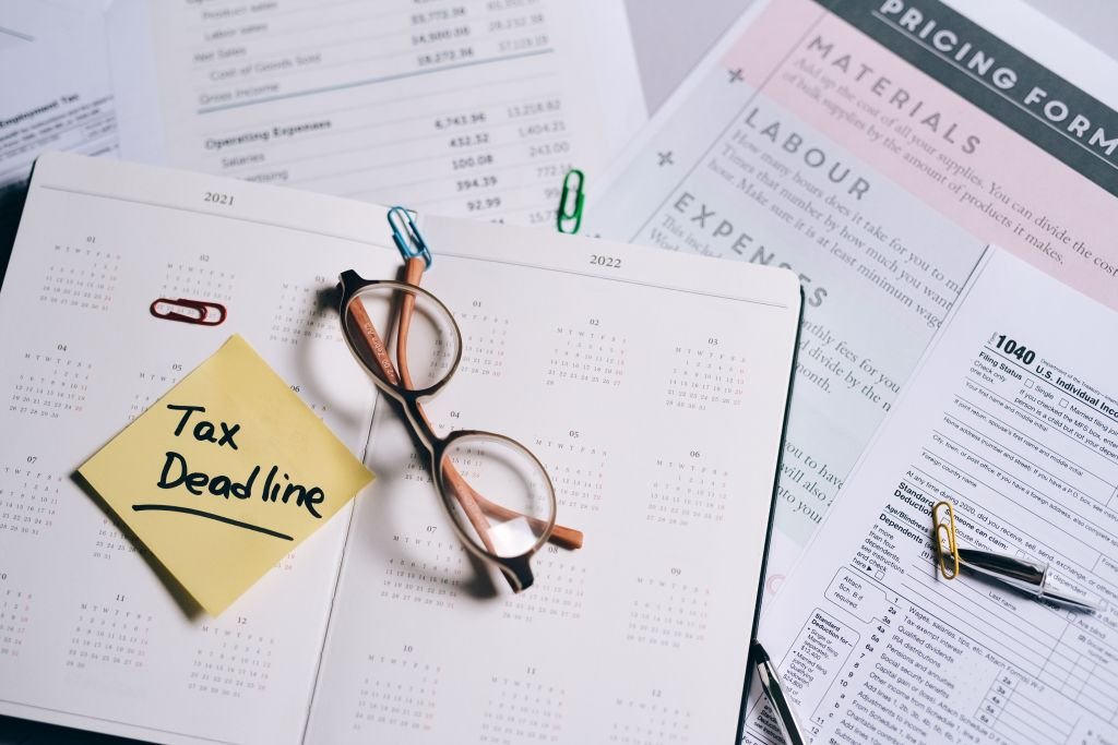 "A calendar marking tax season, representing when the overtime deduction actually pays out